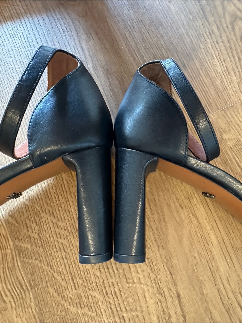 Coach Black Ankle-Strap Block Heel Sandals - Size 7.5/Size 8 - Picture 11 of 12